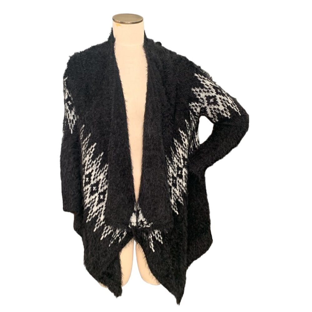 Panhandle Fuzzy Soft Southwestern Open Cardigan S… - image 2